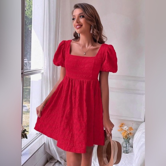 Primark Dresses & Skirts - Primark | Elegant Puff Sleeve Dress